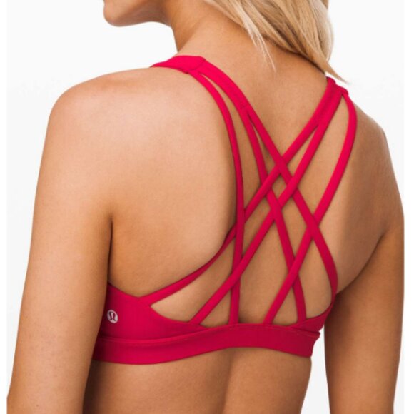 Lululemon Free To Be Serene Bra Dark Red Size 12 - Picture 1 of 6